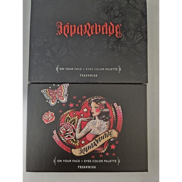 REINA REBELDE Presumida On Your Face + Eye Color Palette Blush 0.35 oz/10g NIB - Picture 2 of 3